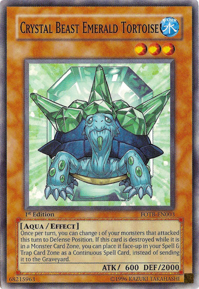 Crystal Beast Emerald Tortoise [FOTB-EN003] Common