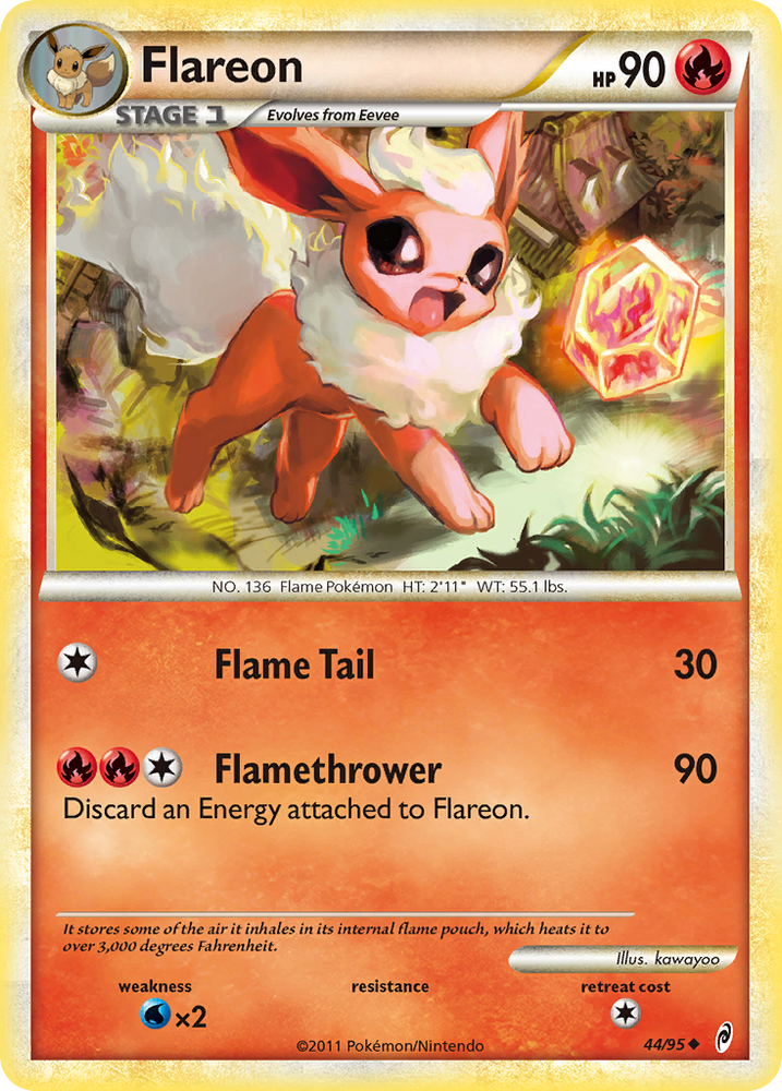 Flareon (44/95) [HeartGold & SoulSilver: Call of Legends] Pokémon