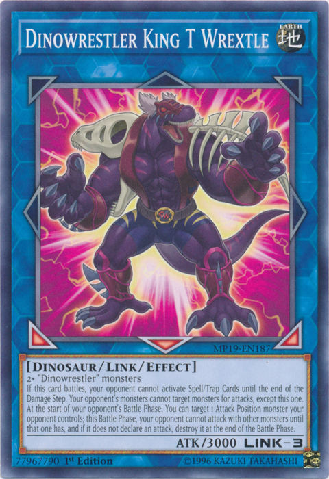 Dinowrestler King T Wrextle [MP19-EN187] Common Yu-Gi-Oh!