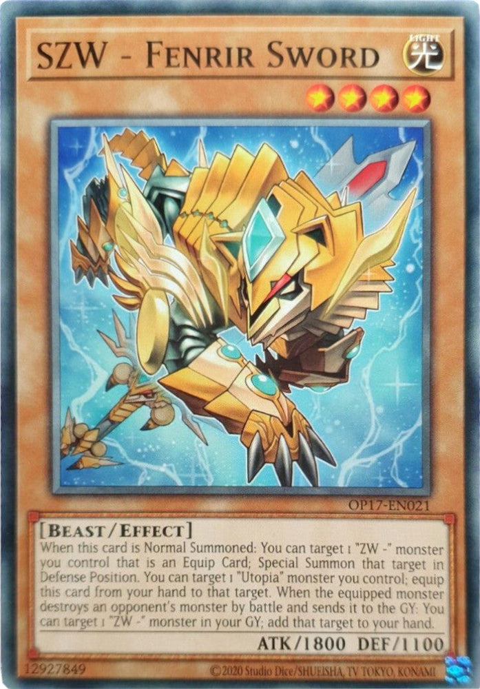 SZW - Fenrir Sword [OP17-EN021] Common Yu-Gi-Oh!