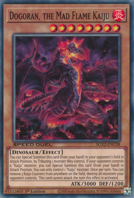 Dogoran, the Mad Flame Kaiju [SGX2-ENC08] Secret Rare Yu-Gi-Oh!
