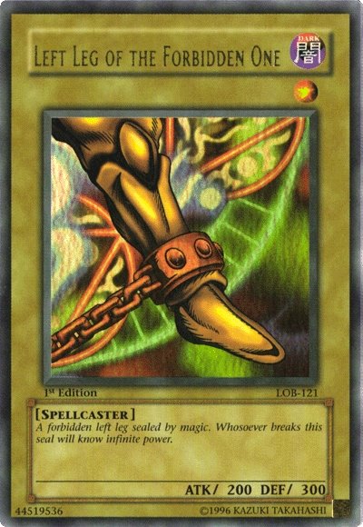 Left Leg of the Forbidden One [LOB-121] Ultra Rare Yu-Gi-Oh!