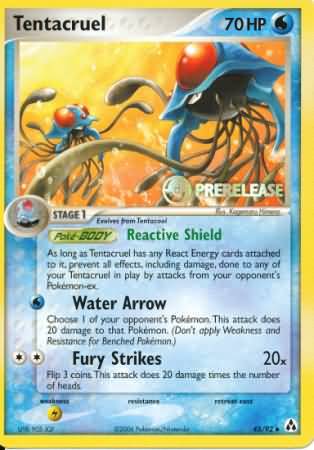 Tentacruel (45/92) (Prerelease Promo) [Nintendo: Black Star Promos] Pokémon