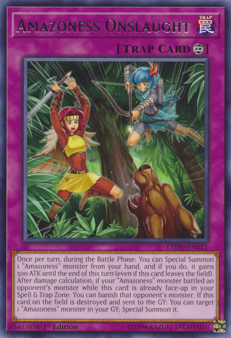Amazoness Onslaught [LEDU-EN011] Rare Yu-Gi-Oh!