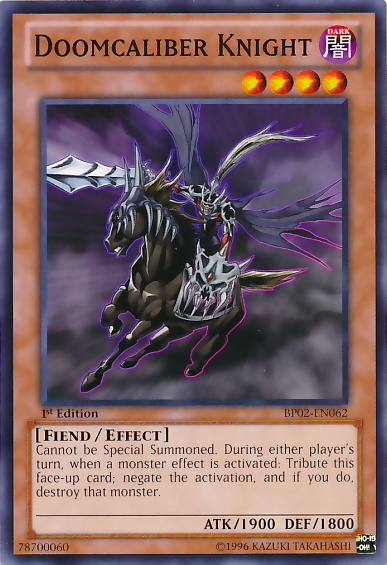 Doomcaliber Knight [BP02-EN062] Mosaic Rare Yu-Gi-Oh!