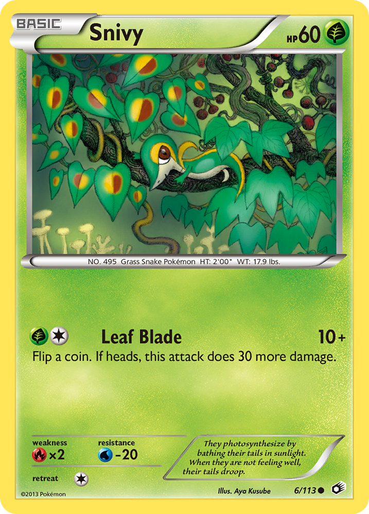 Snivy (6/113) [Black & White: Legendary Treasures] Pokémon