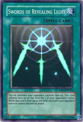 Swords of Revealing Light [RP01-EN012] Super Rare Yu-Gi-Oh!