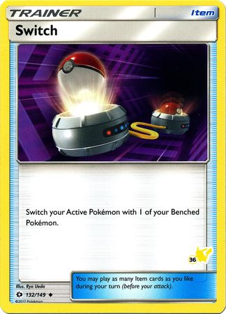 Switch (132/149) (Pikachu Stamp #36) [Battle Academy 2020] Pokémon