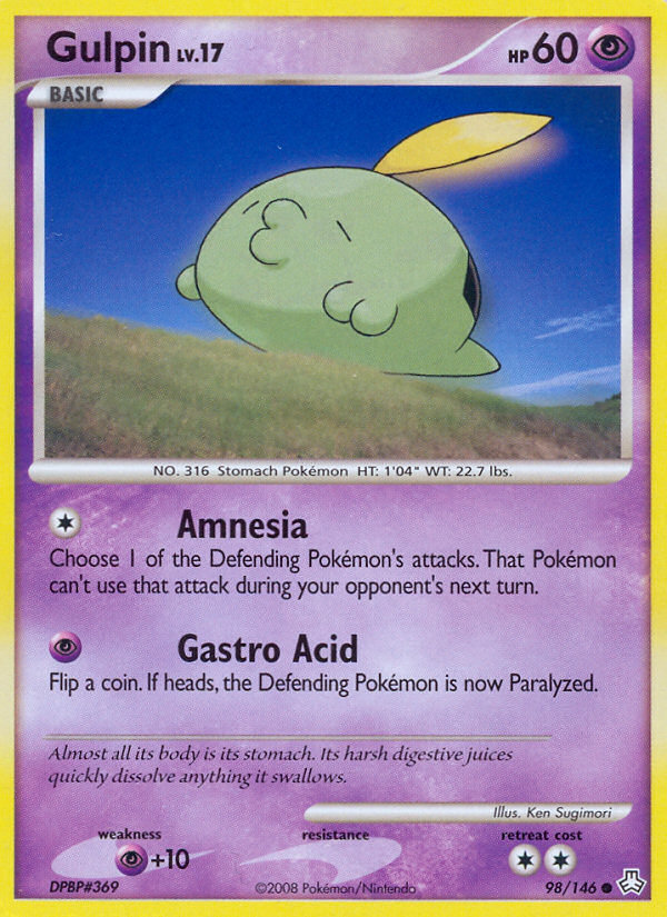 Gulpin (98/146) [Diamond & Pearl: Legends Awakened] Pokémon