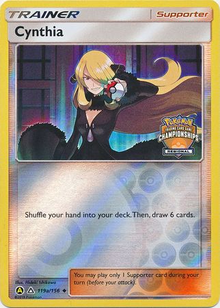 Cynthia (119a/156) (Regional Championship Promo) [Sun & Moon: Ultra Prism] Pokémon