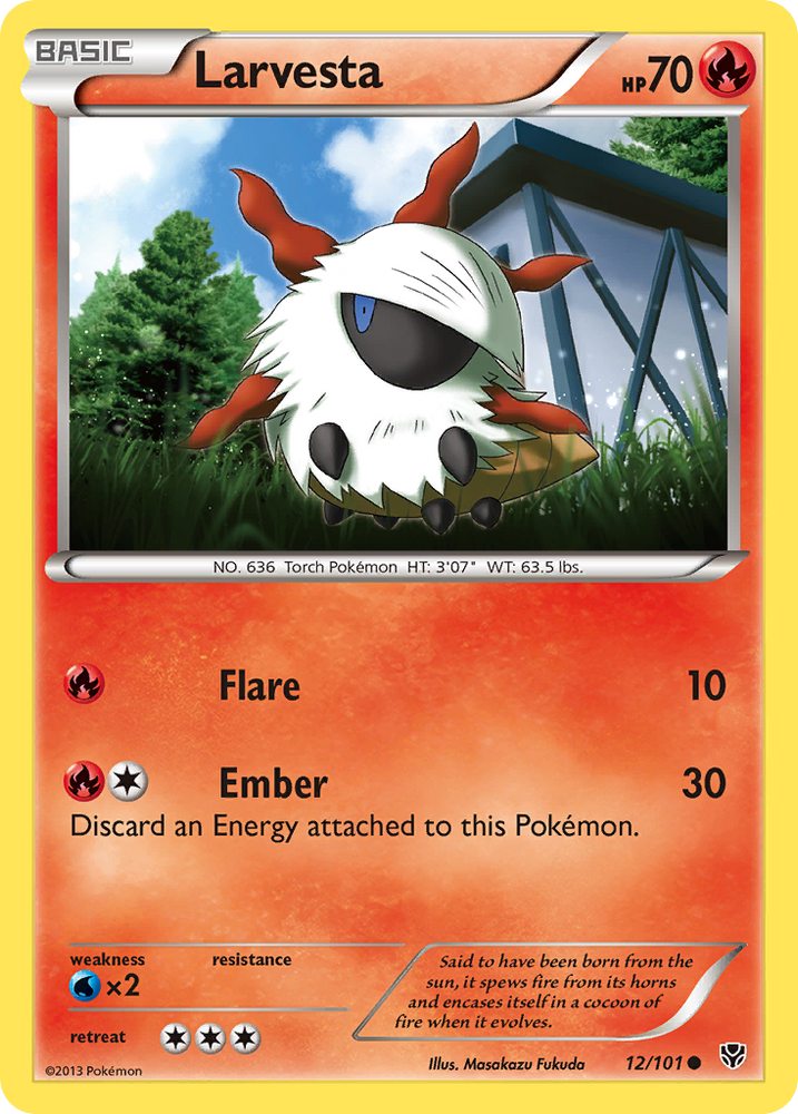 Larvesta (12/101) [Black & White: Plasma Blast] Pokémon