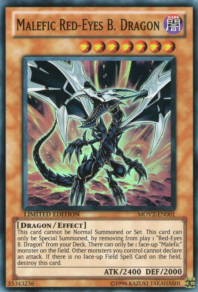 Malefic Red-Eyes B. Dragon [MOV2-EN001] Super Rare Yu-Gi-Oh!