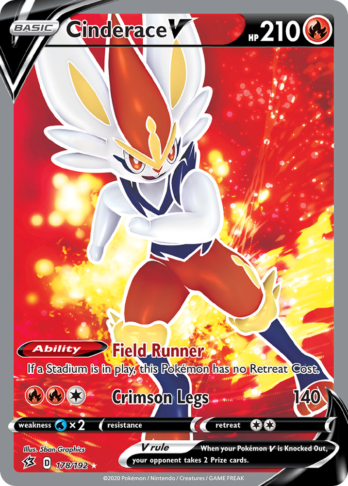 Cinderace V (178/192) [Sword & Shield: Rebel Clash] Pokémon