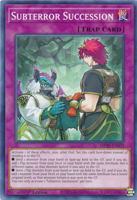 Subterror Succession [MP20-EN033] Common Yu-Gi-Oh!