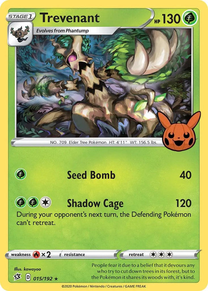 Trevenant (015/192) [Trick or Trade] Pokémon