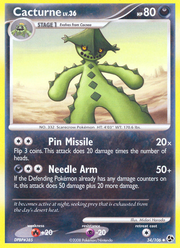 Cacturne (34/106) [Diamond & Pearl: Great Encounters] Pokémon