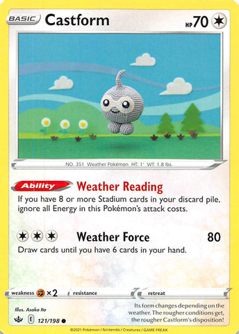 Castform (121/198) [Sword & Shield: Chilling Reign] Pokémon