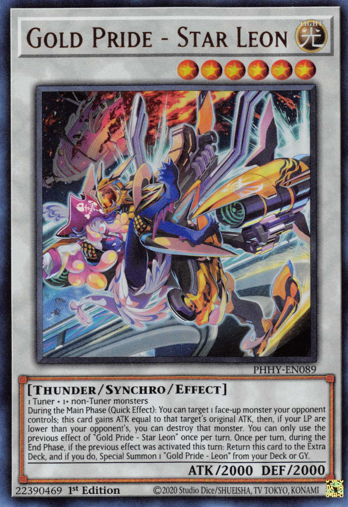 Gold Pride - Star Leon [PHHY-EN089] Ultra Rare Yu-Gi-Oh!