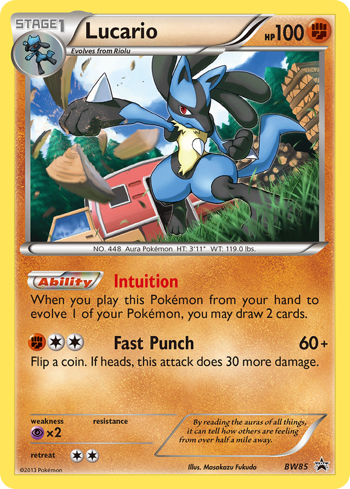 Lucario (BW85) [Black & White: Black Star Promos] Pokémon