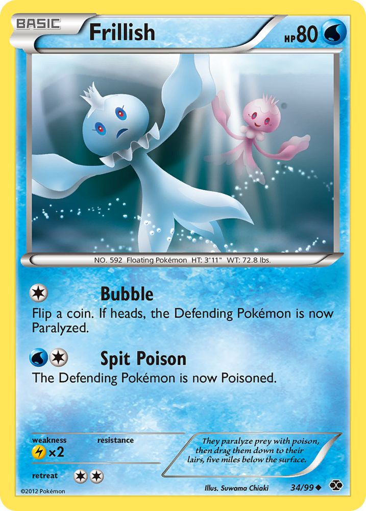Frillish (34/99) [Black & White: Next Destinies] Pokémon