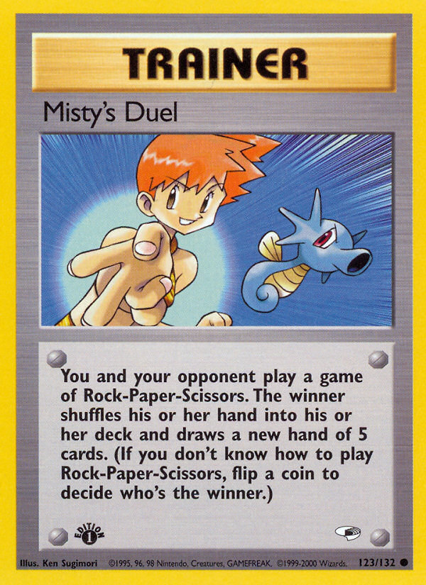 Misty's Duel (123/132) [Gym Heroes 1st Edition] Pokémon