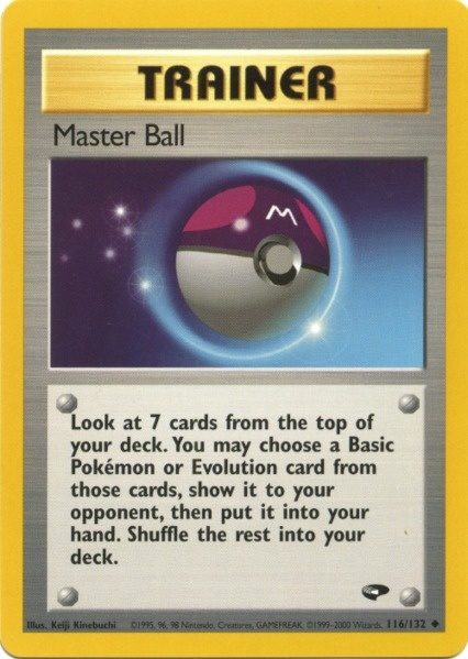 Master Ball (116/132) [Gym Challenge Unlimited] Pokémon