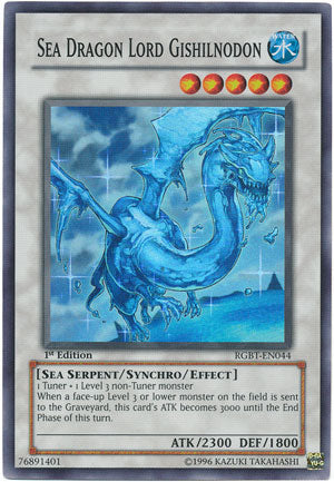 Sea Dragon Lord Gishilnodon [RGBT-EN044] Super Rare Yu-Gi-Oh!