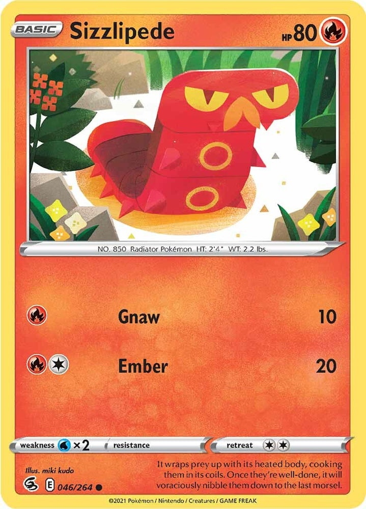 Sizzlipede (046/264) [Sword & Shield: Fusion Strike] Pokémon
