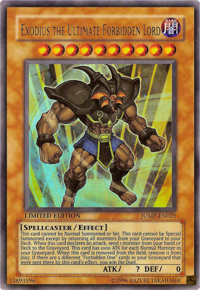 Exodius the Ultimate Forbidden Lord [JUMP-EN025] Ultra Rare Yu-Gi-Oh!