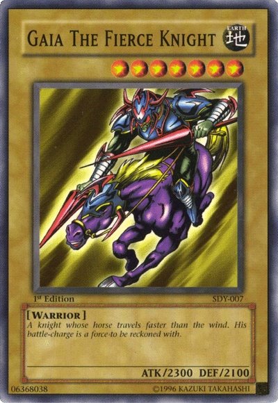 Gaia The Fierce Knight [SDY-007] Common Yu-Gi-Oh!