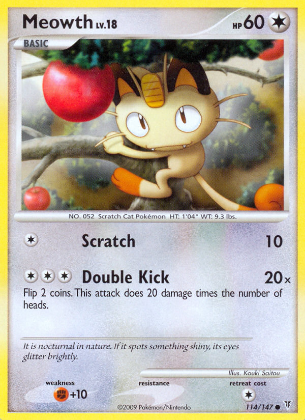 Meowth (114/147) [Platinum: Supreme Victors] Pokémon