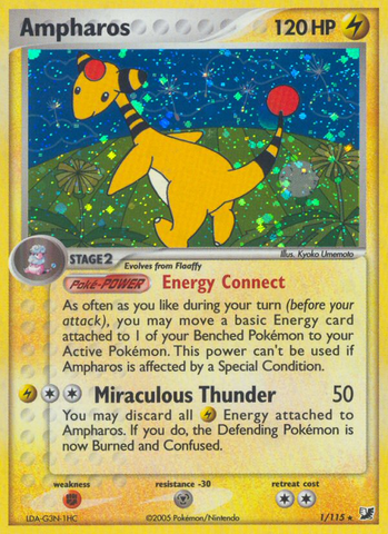 Ampharos (1/115) [EX: Unseen Forces] Pokémon
