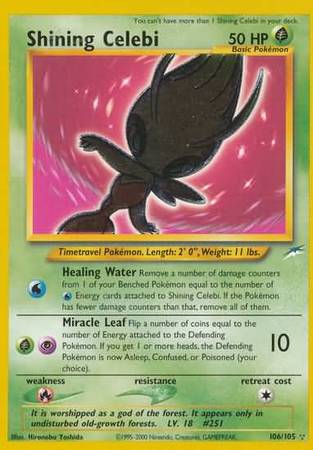 Shining Celebi (106/105) [Neo Destiny Unlimited] Pokémon