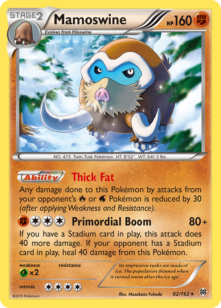 Mamoswine (82/162) [XY: BREAKthrough] Pokémon