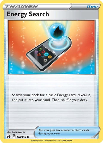 Energy Search (128/159) [Sword & Shield: Crown Zenith] - Pokemon Cards For Your TCG Needs!