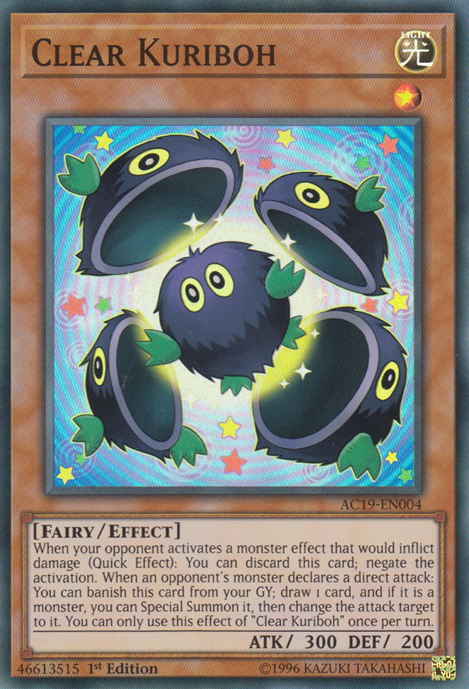 Clear Kuriboh [AC19-EN004] Super Rare Yu-Gi-Oh!