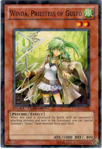 Winda, Priestess of Gusto [DT05-EN073] Common Yu-Gi-Oh!