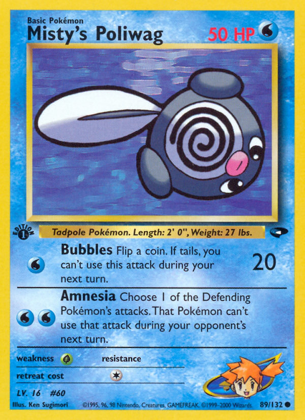 Misty's Poliwag (89/132) [Gym Challenge 1st Edition] Pokémon