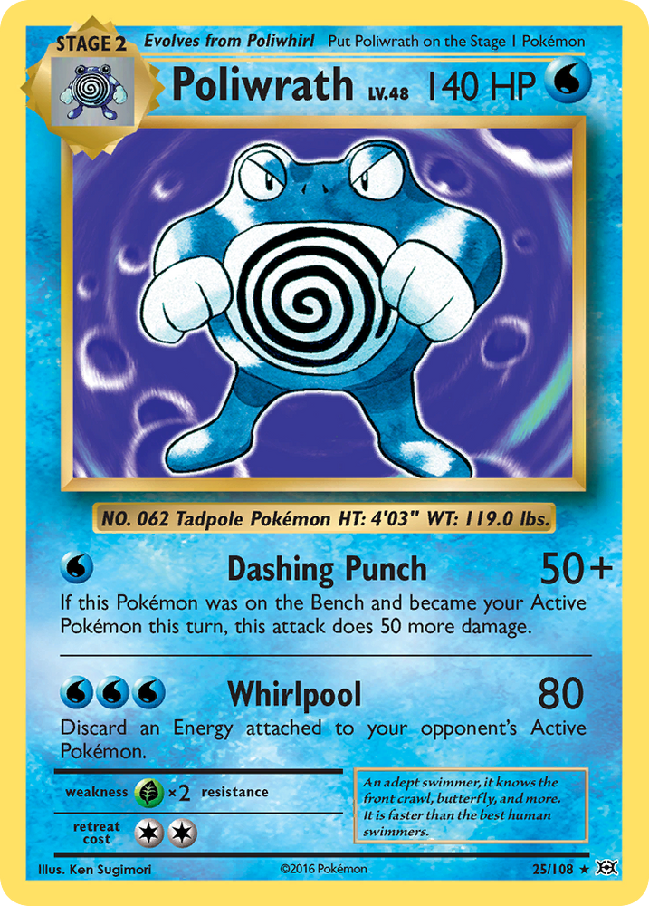 Poliwrath (25/108) [XY: Evolutions] Pokémon