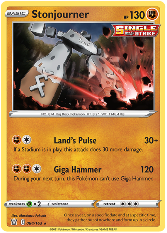 Stonjourner (084/163) [Sword & Shield: Battle Styles] Pokémon