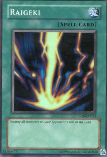 Raigeki [LOB-EN053] Super Rare Yu-Gi-Oh!
