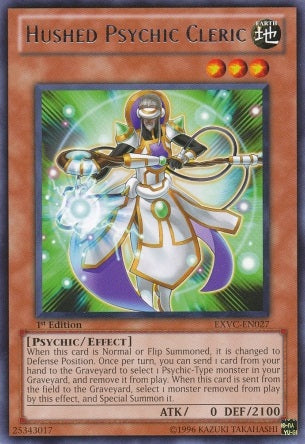Hushed Psychic Cleric [EXVC-EN027] Rare Yu-Gi-Oh!