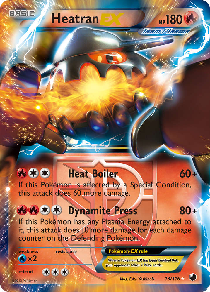 Heatran EX (13/116) [Black & White: Plasma Freeze] Pokémon