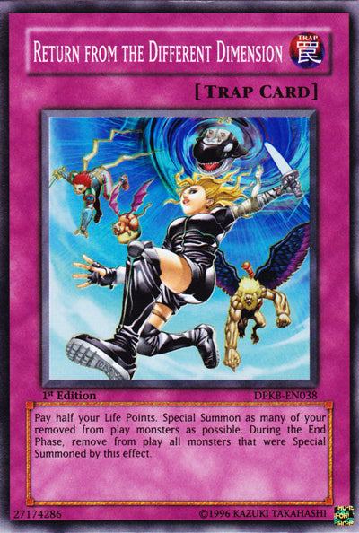 Return from the Different Dimension [DPKB-EN038] Super Rare Yu-Gi-Oh!