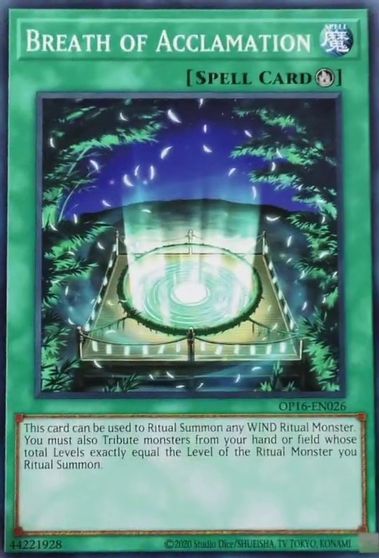 Breath of Acclamation [OP16-EN026] Common Yu-Gi-Oh!