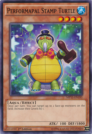 Performapal Stamp Turtle [MP15-EN195] Common Yu-Gi-Oh!