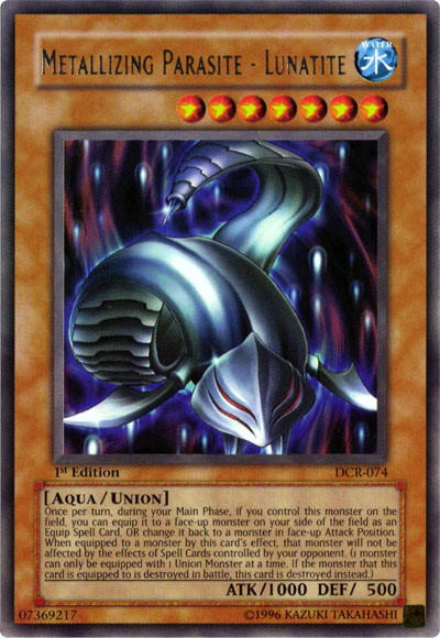 Metallizing Parasite - Lunatite [DCR-074] Rare Yu-Gi-Oh!