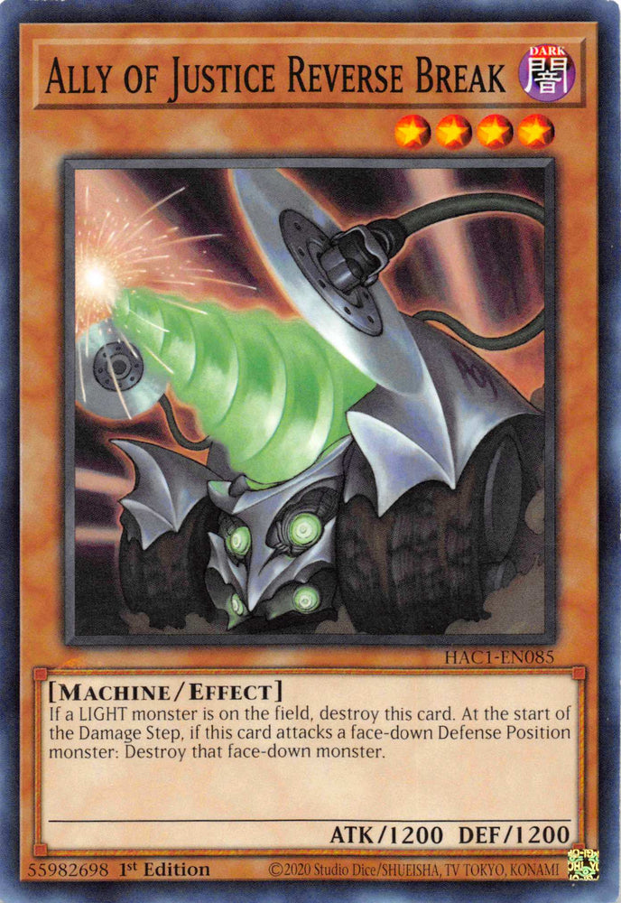 Ally of Justice Reverse Break [HAC1-EN085] Common Yu-Gi-Oh!