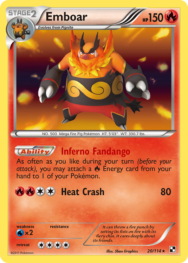 Emboar (20/114) [Black & White: Base Set] Pokémon