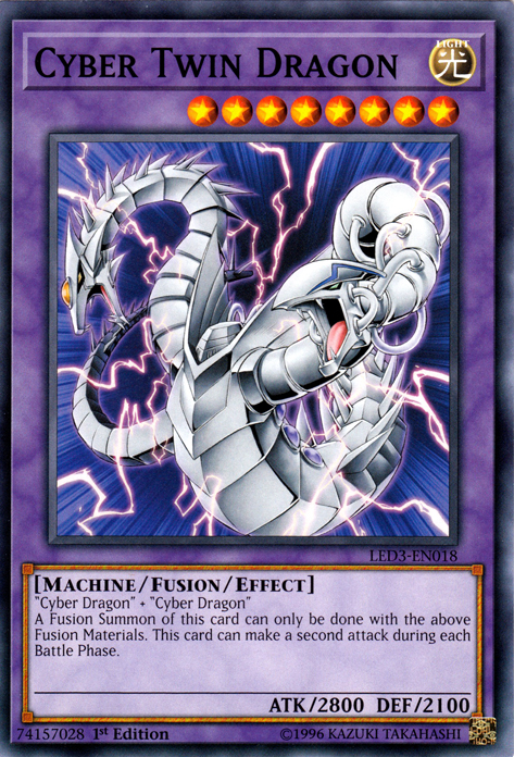 Cyber Twin Dragon [LED3-EN018] Common Yu-Gi-Oh!